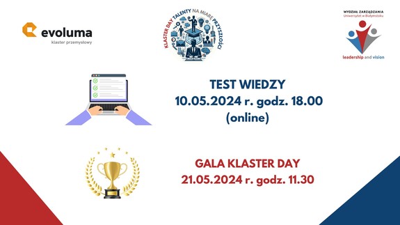 Test wiedzy oraz Gala Klaster Day