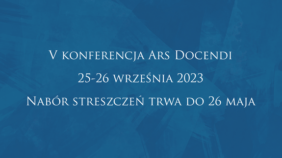 V konferencja Ars Docendi 25-26 września 2023