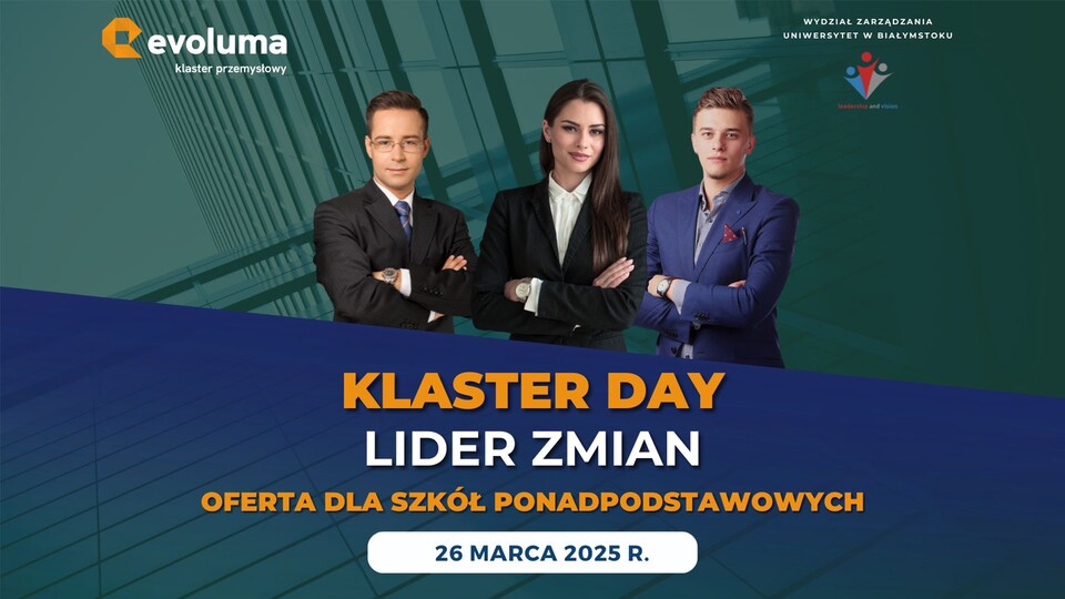 Zapraszamy uczniów szkół ponadpodstawowych na Klaster Day!