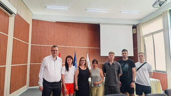 Students and staff visit Alexander Moisiu University in Albania under the Erasmus+ programme.