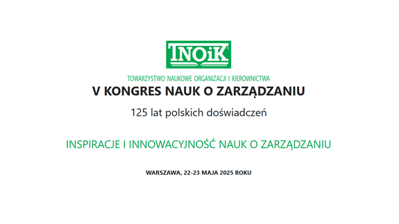 Zaproszenie na V Kongres Nauk o Zarządzaniu