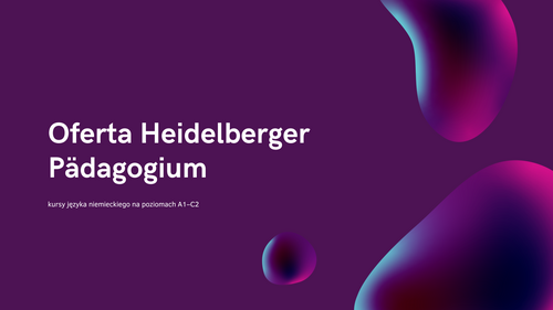 Oferta Heidelberger Pädagogium - kursy języka niemieckiego na poziomach A1–C2