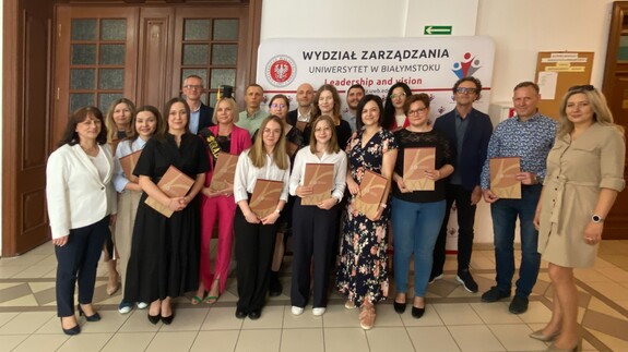Uroczyste zakończenie XVII edycji  Studiów Podyplomowych Zarządzanie Zasobami Ludzkimi na Wydziale Zarządzania UwB