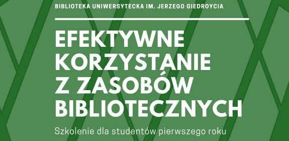 Szkolenie dla studentów pierwszego roku